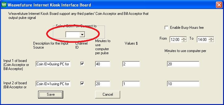 coin bill acceptor validator interface board for Internet cafe kiosk